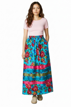 Load image into Gallery viewer, Teal Kokum Ribbon Skirt
