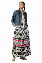 Load image into Gallery viewer, Cow Print Ribbon Skirt

