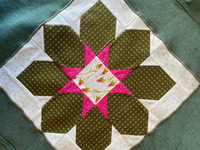 Load image into Gallery viewer, Oopsie Daisy Quilted Hoodie - Green Petals (2XL)
