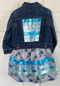 Ribbon Skirt & Jean Jacket Combo - 24M